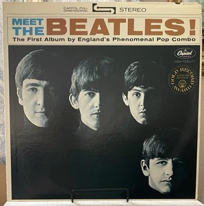 THE BEATLES-Meet The Beatles-1976 Capitol Reissue ST2047 (VG+) - Picture 1 of 6