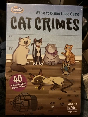 ThinkFun Cat Crimes Logic Game ( New Sealed ) - Image 1 of 2
