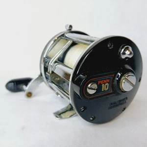 Vintage Penn 10 Fishing Reel High Speed Ball Bearing Level Wind Made in USA - Picture 1 of 8