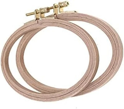 4 X 6 Inch Oval Embroidery Hoops Wooden Cross Stitch Hoop Quilting Hoops Craft T - Image 1 of 4