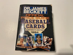 1994 Beckett Annual Baseball Card Price Guide Book 13th Edition Vintage MLB - Foto 1 di 2