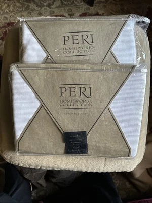 Peri European Sham X2 Ottoman White made In Australia - Image 1 of 3