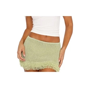 White Fox Damen Cha Cha Strick Minirock in Apfel Gr. L - Bild 1 von 8