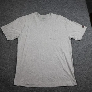 Dickies Shirt Mens 2XLT Tall Gray Pocket Crewneck Short Sleeve Workwear Tee - Picture 1 of 10