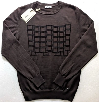 BRIONI MENS KNIT BROWN SLIM FIT SWEATER SIZE M - Image 1 of 4