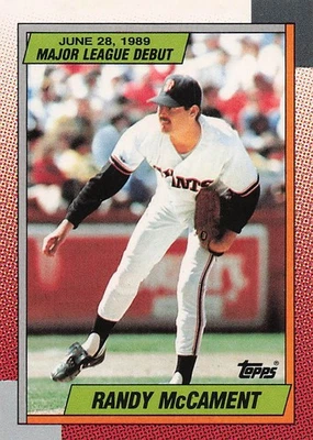 1990 Topps Major League Debut 1989 #77 Randy McCament - Image 1 of 2