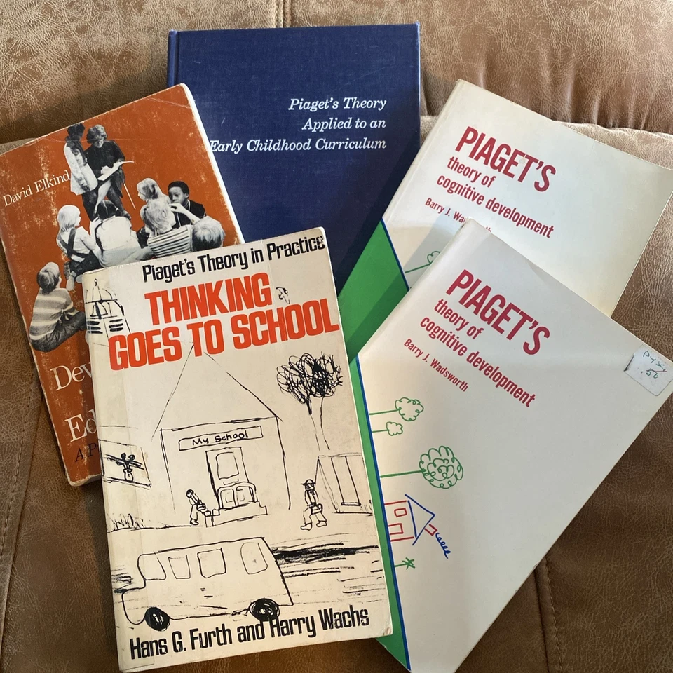 Jean Piaget Children Educational Development & Reasoning Theories Vtg Lot of 5 - Image 1 of 4
