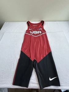 Brand New Nike USA Men’s Wrestling Weightlifting Singlet Sz Med $140 - Picture 1 of 4