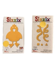 Sizzix 38-0258 Bird & 38-0148 Confetti Medium Die Provo Craft Ellison - Picture 1 of 8
