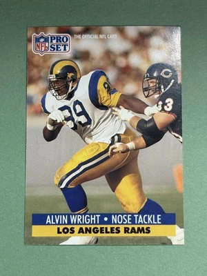 Alvin Wright 1991 Pro Set Los Angeles Rams #206 BB450 - Image 1 of 2