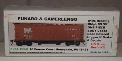Funaro & Camerlengo Kit 8196 XMph DS 36' Boxcar Reading - HO Gauge - NEW - Image 1 of 4