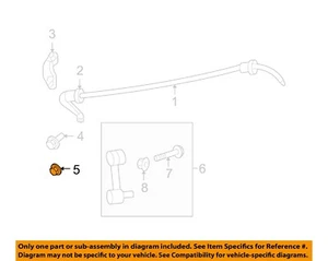FORD OEM 06-12 Fusion Stabilizer Bar Components-Stabilizer Link Nut W708990S440 - Picture 1 of 2
