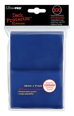 Ultra Pro Deck Box 100 Protector Sleeves Blau Blue  Magic The Gathering Standard - Bild 1 von 2