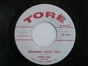 Chick Carl Record Delaware Valley Doll / Over You 1964 Private Press Tore Label! - Picture 1 of 1