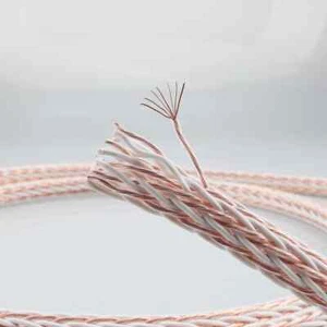 1m 12TC OCC Pure Copper 24 Strand Wire HiFi Audio Subwoofer Loudspeaker Cable - Picture 1 of 12