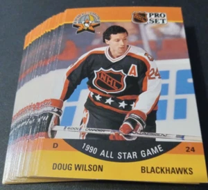 1990-91 Pro Set #346 Doug Wilson LOTE X 50 cartas Chicago Blackhawks - Imagen 1 de 6