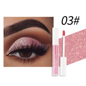 Sombra de ojos líquida brillante resistente al agua duradera sombra de ojos brillante K - Imagen 1 de 21