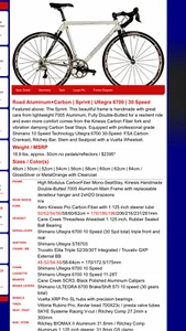 Motobecane sprint 52cm carbon/aluminum road bike. - Picture 1 of 5