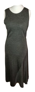 MICHAEL MICHAEL KORS Maxikleid Wollmischung Jersey Grau Ärmellos Damen Women L - Bild 1 von 9