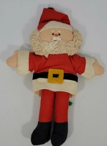 1975 Hallmark Cloth Santa Ornament - Picture 1 of 3