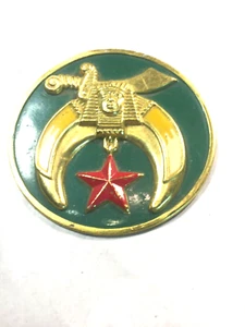 Masonic -Shriner 2-3/4" metal Emblem - Picture 1 of 4