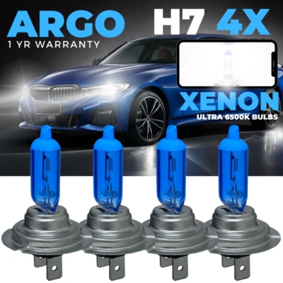 4x H7 100w Xenon White Headlight Bulbs Halogen 499 Upgrade Bright Fog Light 12v - Image 1 of 4