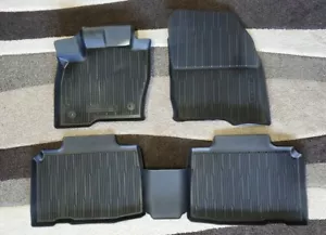 2015-2019 Ford Edge OEM Tray Style Molded Black Rubber Floor Mat Set 4-pc - Bild 1 von 8
