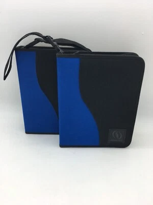 Lote de fichário de jogos Interact (Sony Playstation) - Azul e preto com cartões de registro - Imagem 1 de 4