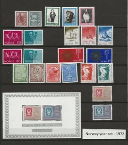 Noruega 1972 año set MNH - Imagen 1 de 1