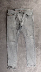 DIESEL Size 33x32 Men’s Tepphar Jeans Slim Carrot Fly Button Distressed Stretch - Picture 1 of 20
