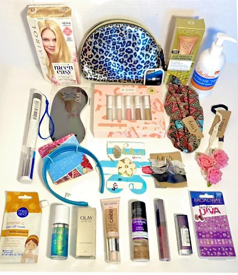 Mixed Wholesale LOT BUNDLE 20 MAKEUP COSMETIC Lip Skin Hair Accessories & More - Image 1 of 4