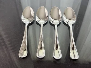 Oneida BELMONT Lyons Stainless TEASPOONS 18/10 Rope Edge Silverware - Picture 1 of 6