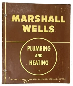 Marshall Wells Duluth Plumbing And Heating CATALOG Mid Century Design 1955 - Picture 1 of 7