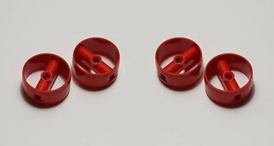 4x Lego® Zylinder 4 x 4 mit Pinlöchern Mittelstab 41531 rot Technik 4159542 - Bild 1 von 4