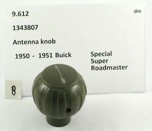1950-1951 Buick Special Super Roadmaster gray antenna knob 1343807