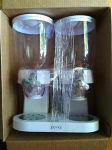 Zevro Original Indispensable Dual 17.5 ounce Dispenser White & Chrome Assembled - Picture 1 of 6