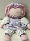 middleton cloth baby doll plush pink purple white blue 12" tall hat dress