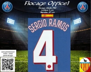 Official flocking jersey PSG 21/22 home 4 S. Ramos Champions League Spain - Picture 1 of 4