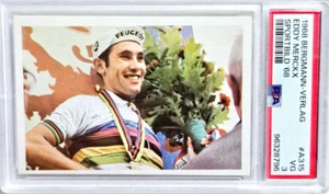 1968 Bergmann Verlag Sportbild #A315 Eddy Merckx Cycling Card PSA 3 VG GOAT - Picture 1 of 2