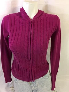 Cherokee Girls Purple Zip Up Jacket Large Bin34#9 - Picture 1 of 12