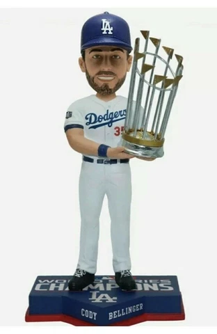 L.A. DODGERS 2022 CODY BELLINGER WORLD SERIES CHAMPIONS BOBBLEHEAD NIB Cover