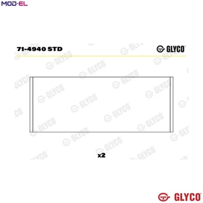 CONNECTING ROD BEARING 71-4940 STD STD FOR M9T676/670/690/692/694/698/680 2.3L - Image 1 of 4