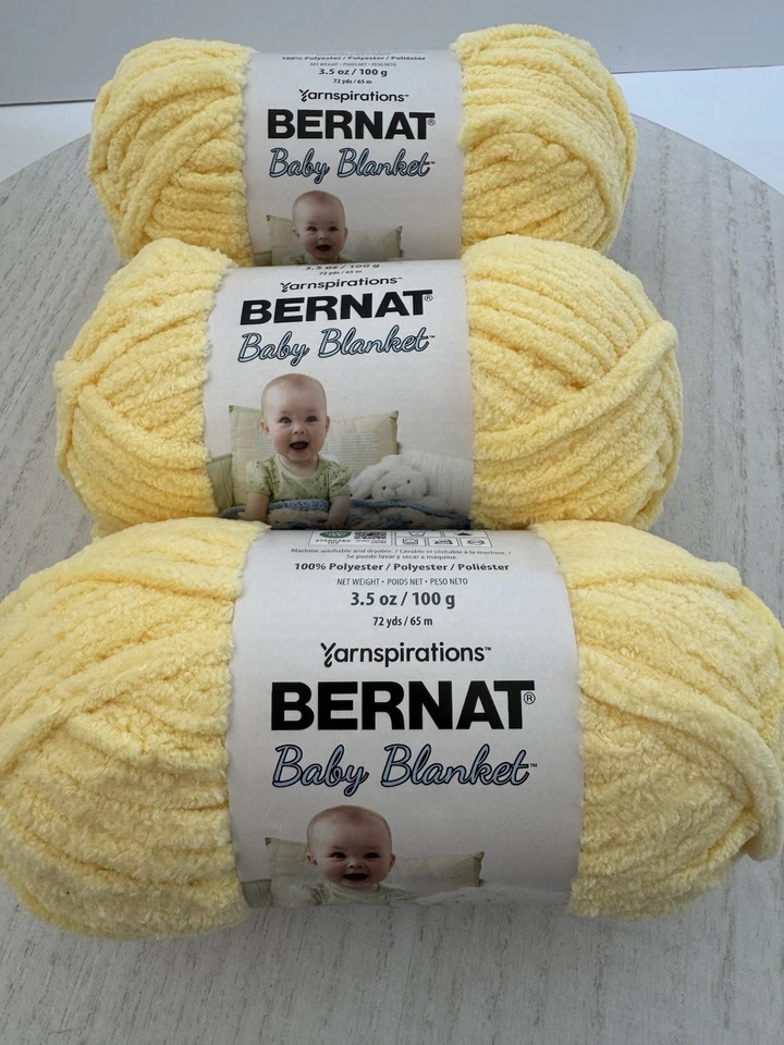 Bulk Buy Bernat Baby Blanket Yarn (3-Pack) Yellow 161103-3615