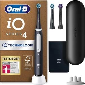 Oral-B iO Series 4 Plus Edition Elektrische Zahnbürste black Reiseetui - NEU&OVP - Bild 1 von 5