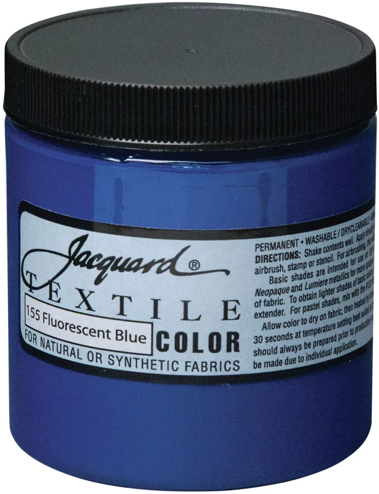 Pintura de tela color textil jacquard 8 oz - azul fluorescente Foto 1 de 1