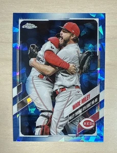 WADE MILEY HL - 2021 Topps Chrome Update SAPPHIRE #US36 - CINCINNATI REDS - Picture 1 of 2