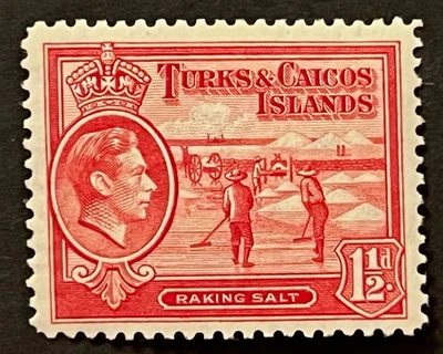 Sellos de viaje: 1938-45 SELLOS DE LAS ISLAS TURCAS Y CAICOS Sc #81 Sg 197 Perf 13 MOGH Foto 1 de 4