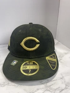 NWT New Era 59Fifty Chicago Cubs Camo Salute To Service Fitted Hat Size 7 - Picture 1 of 9