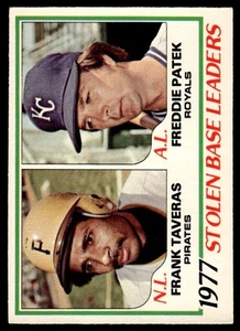 O-Pee-Chee 1978 1977 líderes de base robados - Frank Taveras/Freddie Patek #4 - Imagen 1 de 2