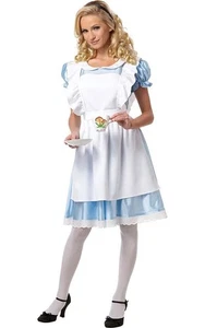 DISFRAZ DE SEMANA DE LIBRO DE CUENTOS DE HADAS ALICE IN WONDERLAND PARA MUJER ADULTA - Imagen 1 de 2